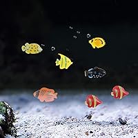 Vista 6 de Boao 48 piezas de juguetes de peces de plástico pequeños peces tropicales conjunto de animales marinos juguetes de baño juguetes de fiesta tropical