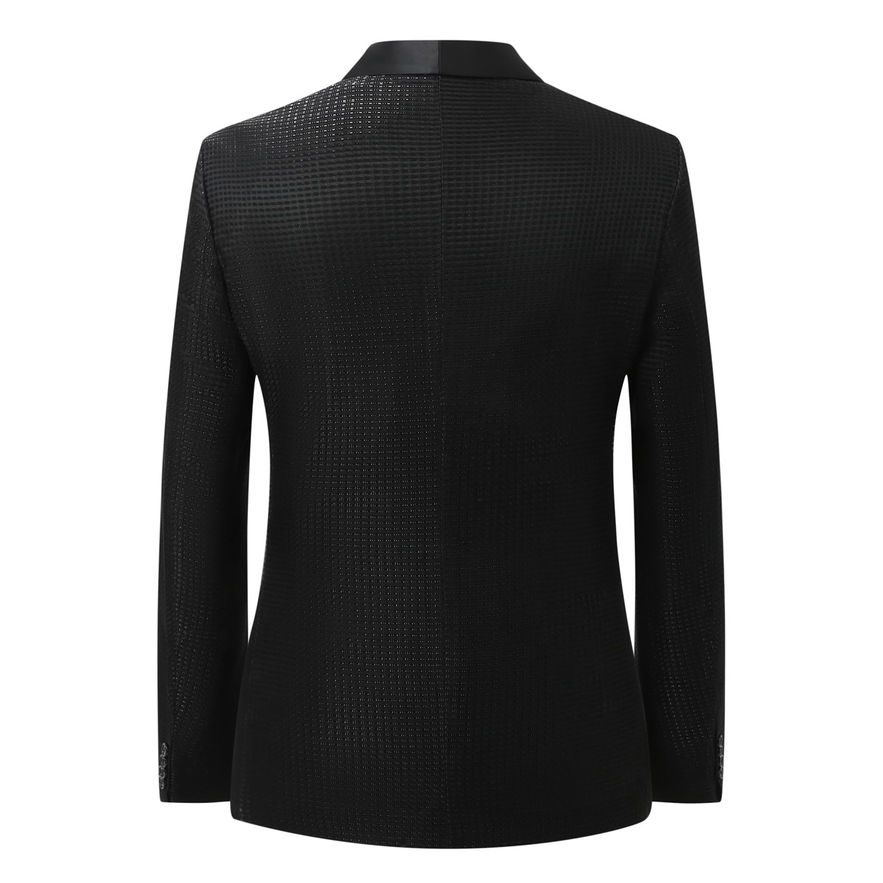 YFFUSHI Blazer Uomo Smoking Elegante Lucido con Colletto a Sciarpa Slim Fit per Cerimonie Matrimoni Gala