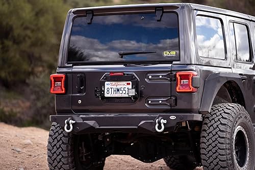 Miniatura 4 de Kit de eliminación de neumáticos de repuesto para Jeep Wrangler JL 2018-2022 | Incluye 2 soportes de luz de vaina, conserva la cámara de respaldo