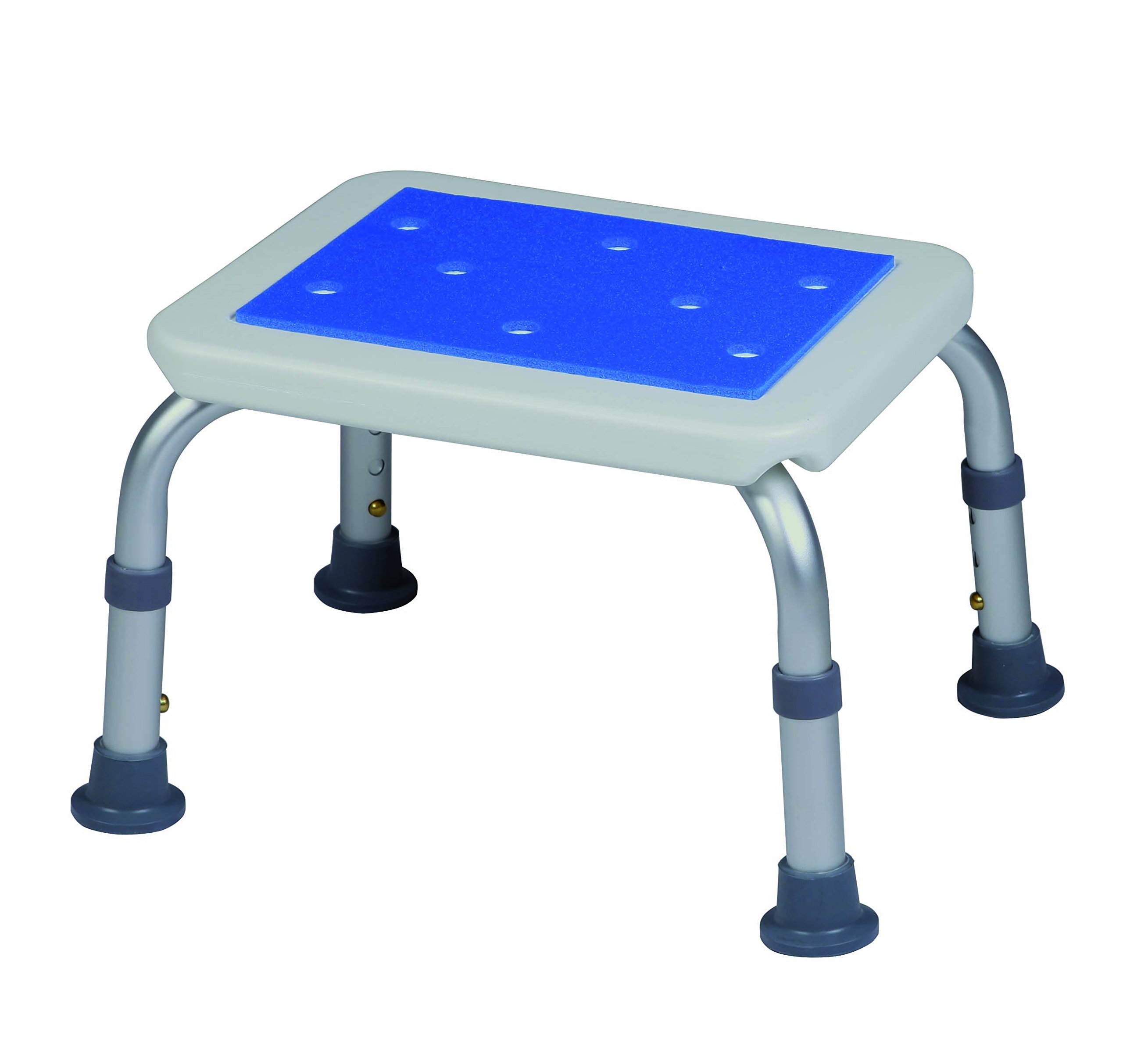 Marche pieds réglable Blue Seat avec hauteur ajustable et surface sécurité