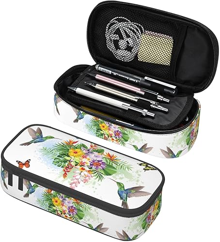 Miniatura 11 de Estuche grande con escamas de sirena de acuarela, estuche para lápices con compartimentos con cremallera, bolsa de lápices para niños, adolescentes