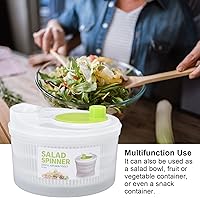 Vista 2 de Ensalada, escurridor de ensaladas, multifunción, grande, 3L, secadora de verduras con cuenco y colador para cocinar