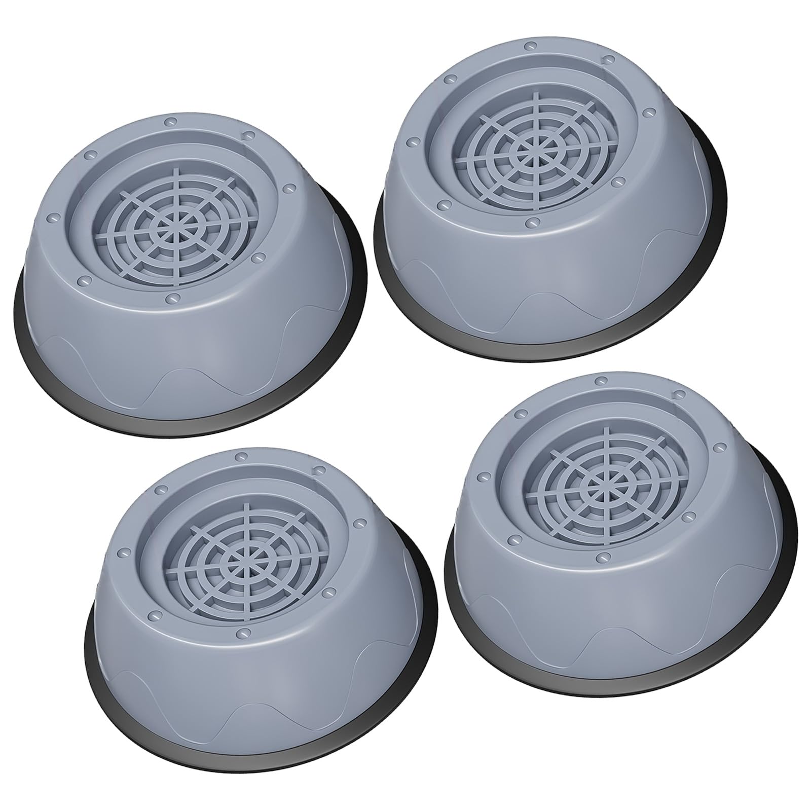 4PCS Anti Vibrations Pad Washer Feet Universals Washing Machine Antiskid Roller Furniture Lifting Foot Base Adjustable Height Washer Feet Anti-Vibration for Washing Machine Refrigerator