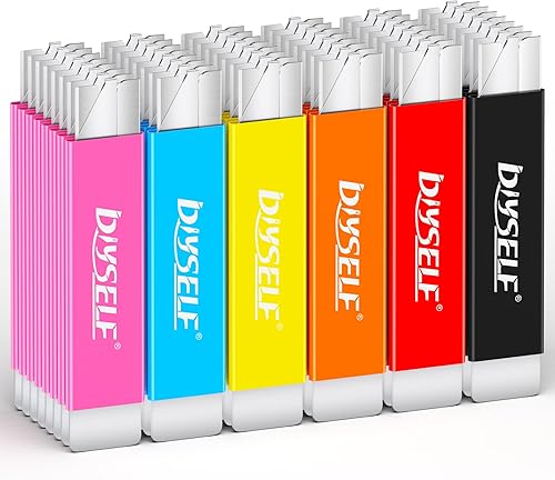 Miniatura 8 de DIYSELF Paquete de 24 cuchillos utilitarios de cortadores de caja, cuchillo de hoja de afeitar de un solo filo, cortador de caja de navaja de metal