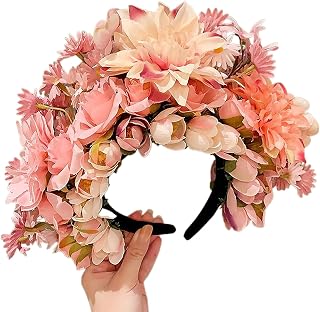 Diadema de novia, corona de flores, diadema, boda, diadema, playa, accesorio para el pelo, accesorio para el cabello para mujer