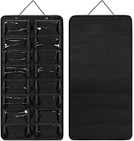 Vista 5 de AROUY Organizador de gafas de sol, organizador de gafas con bolsillo para colgar en la pared - Organizador de gafas de sol con 16 ranuras de fieltro