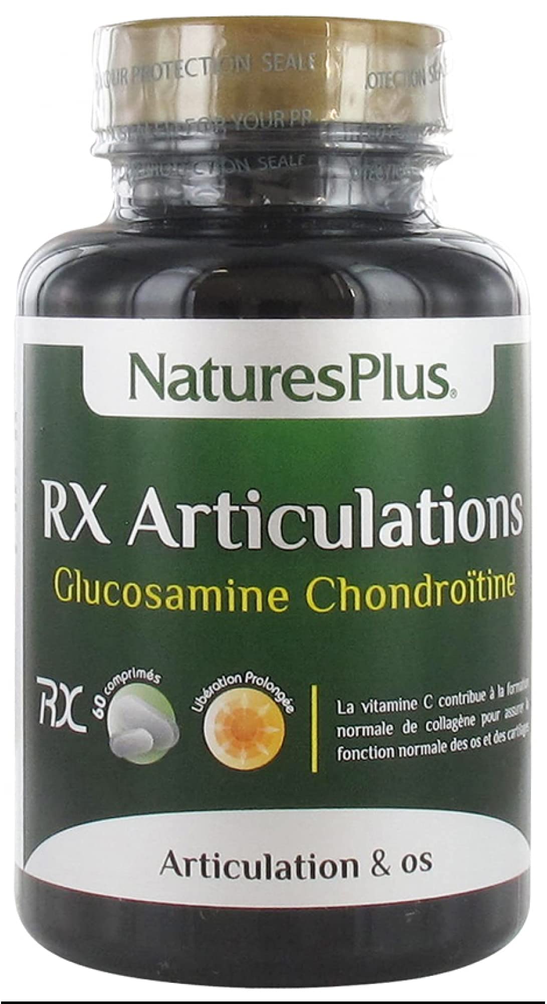 Nature s plus - Rx-articulations action prolongée - 60 comprimés - Soulage les articulations