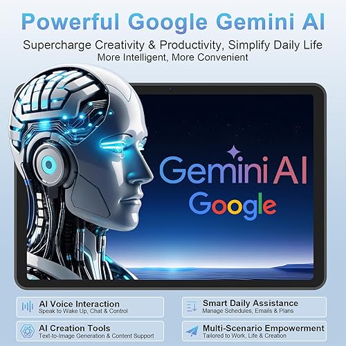 Miniatura 7 de EHFiDC Tablet de 10 pulgadas, Android 16 tabletas con procesador Octa-Core, 24GB RAM 64GB de almacenamiento 2TB ampliable, pantalla IPS HD 1280x800,