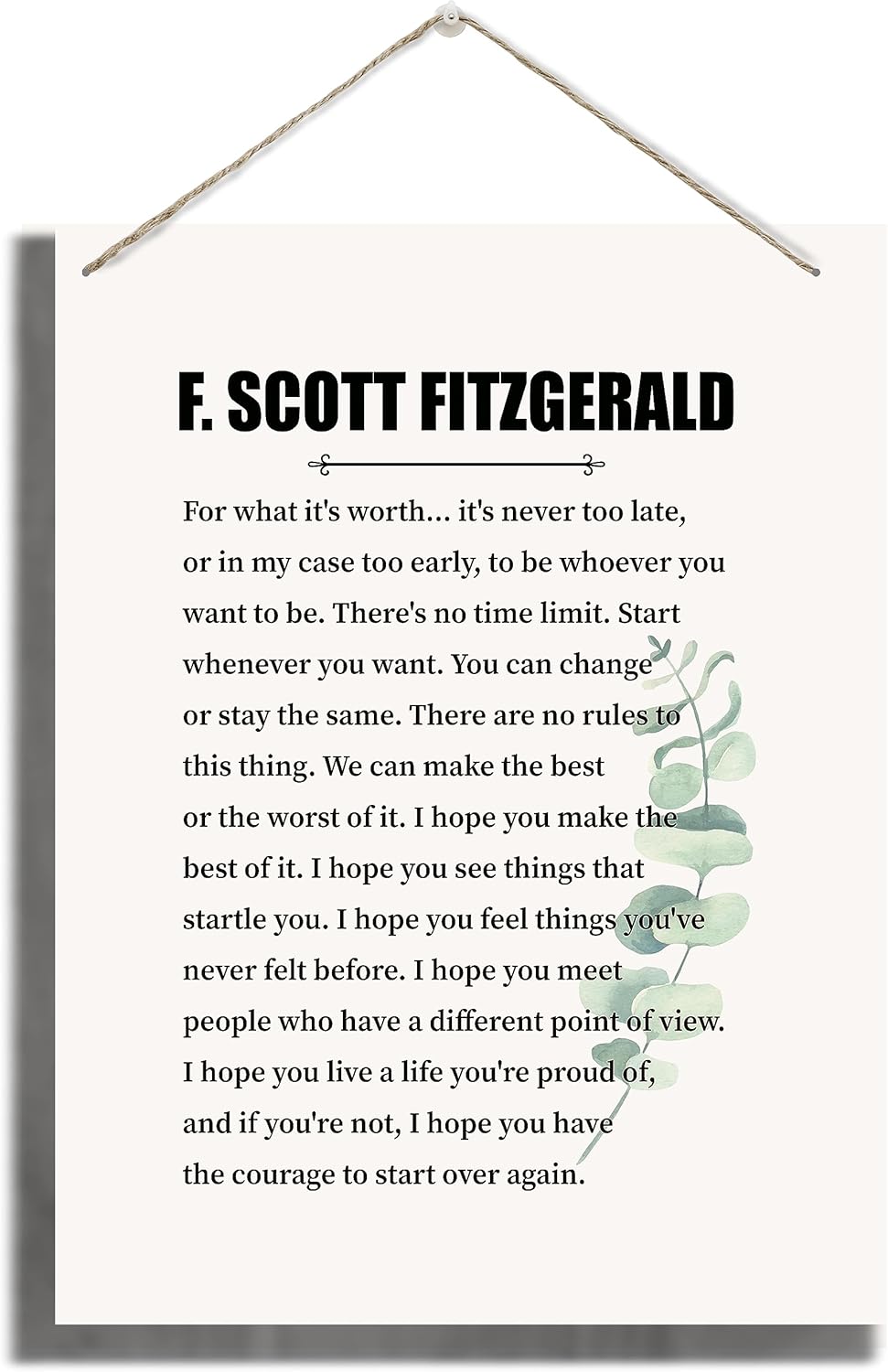 Inspirational Wall Decor, Decorative Hanging Wood Signs