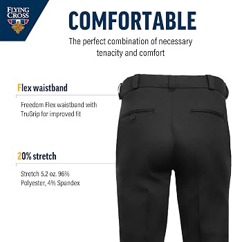 CORE STAT Men's Law Enforcement Pants – Class B Cargo Pocket, Stretch Polyester-Spandex, Unhemmed | Police, EMS, Security Duty Uniform