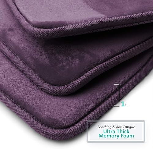 Miniatura 6 de Clara Clark tapete para baño, regadera o tina, de gomaespuma, negro, antiderrapante