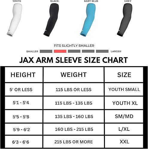 Miniatura 8 de Jax Baseball Arm Sleeves - Youth and Adult