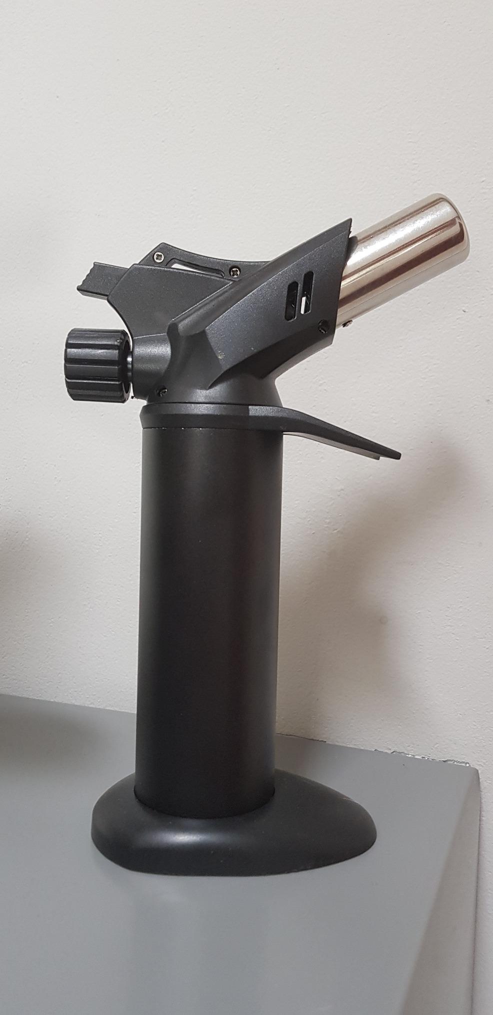 Chalumeau Au Butane, Grande Torche De Cuisine à Double Flamme Avec Verrouillage De Sécurité, Réglable, Rechargeable, Multifonction, Pour Crème Brûlée, Pâtisserie, Barbecue (gaz Butane Non Inclus