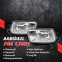 Vista 2 de A ABIGAIL Luces antiniebla de conducción de repuesto para Dodge Ram 1500 2009-2012, Dodge Ram 2500 3500 2010-2018 con bombillas halógenas H10 12V