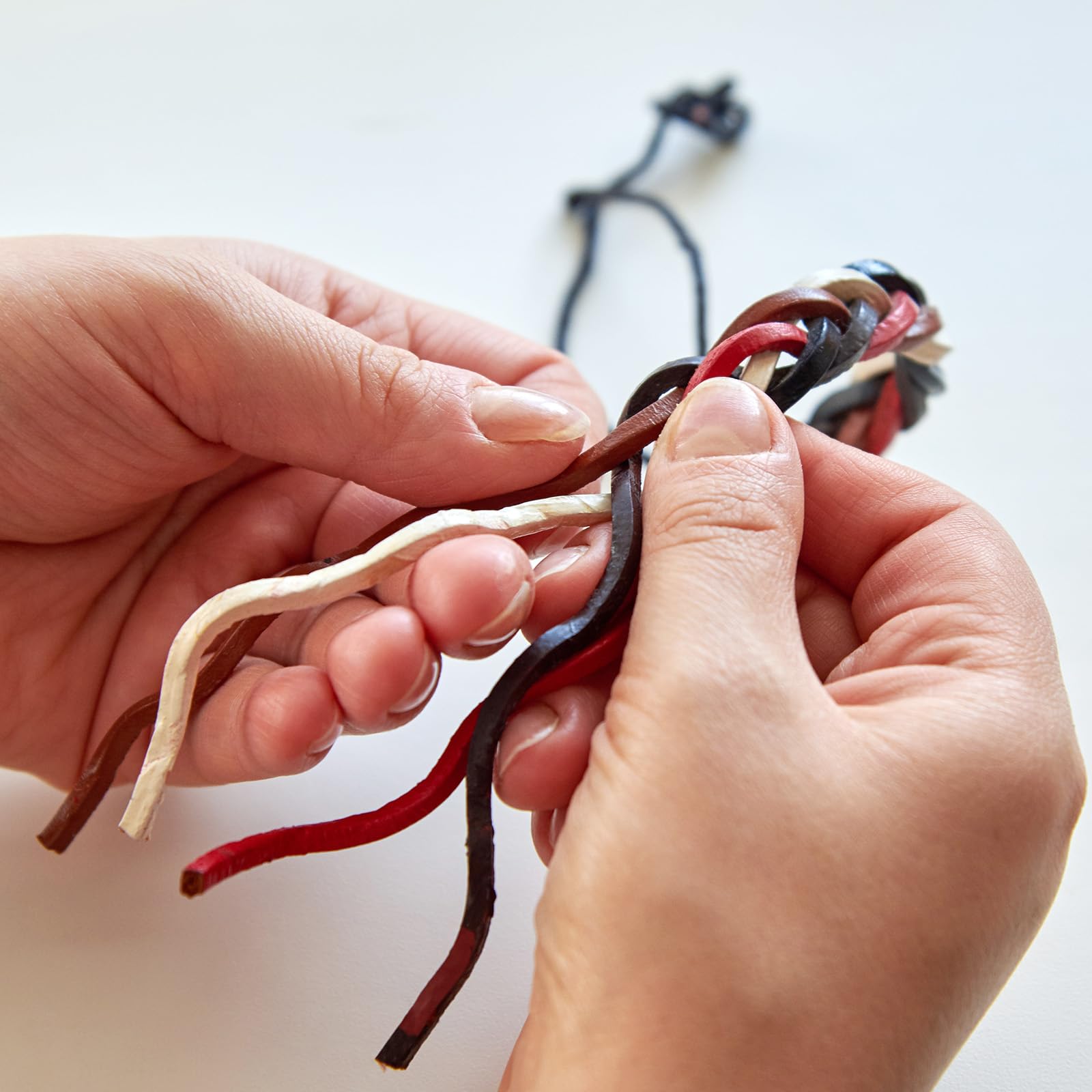 Corda In Pelle Vintage 15mm - 2.2 Yard Per Fai Da Te, Braccialetti E Accessori - Foto 13