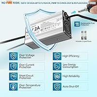 Vista 4 de Cargador de 42V 2A para batería de iones de litio de 36 V Scooter eléctrico ebike eléctrico Hoverboard Cargador de repuesto universal con 7