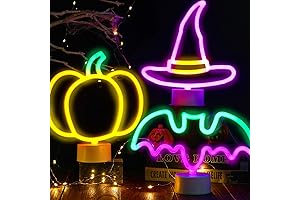 Halloween Neon Pumpkin Lights Decorations
