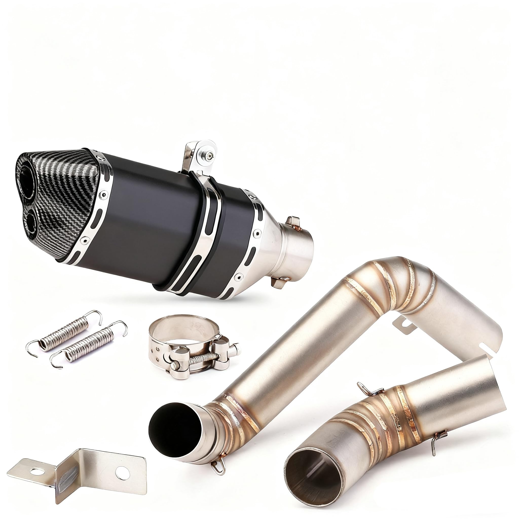 Amazon.co.jp: FIRECARP バイクマフラー, スリップオンサイレンサー