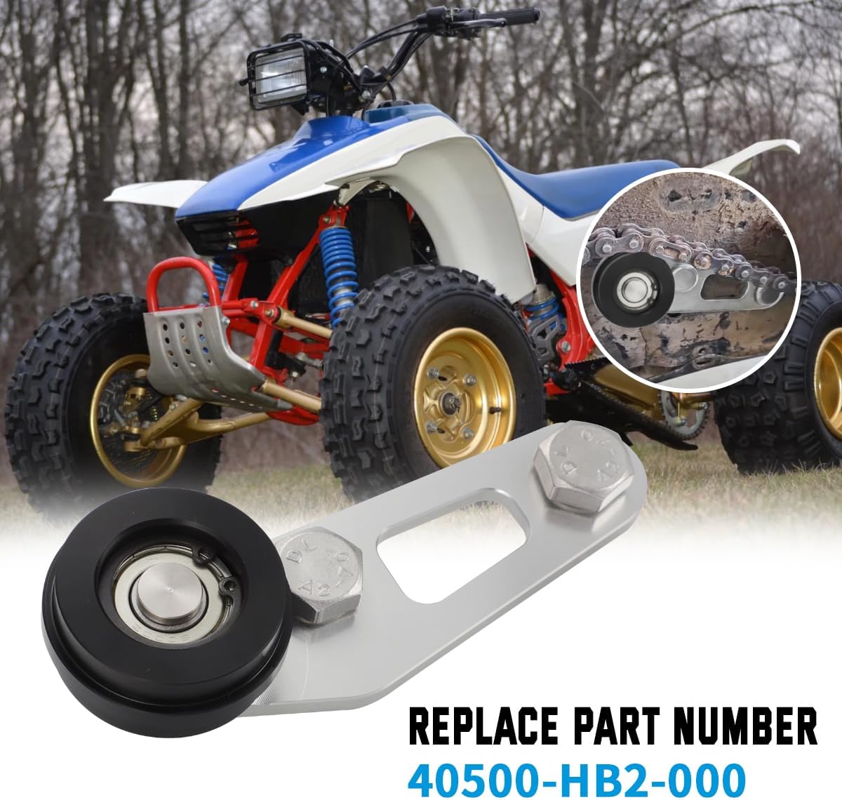 AUTOVIC Drive Chain Tensioner Aluminum for Honda TRX70 FourTrax 70 1986-1987, Replace for 40500-HB2-000