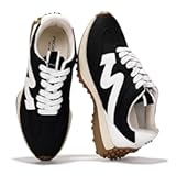 Trendy Sneakers for Women - Memory Foam and Non-Slip Comfortable Casual Ladies Shoes for Womens Fashion Sneakers - Lightweight Lace-up Shoes (Lecco)