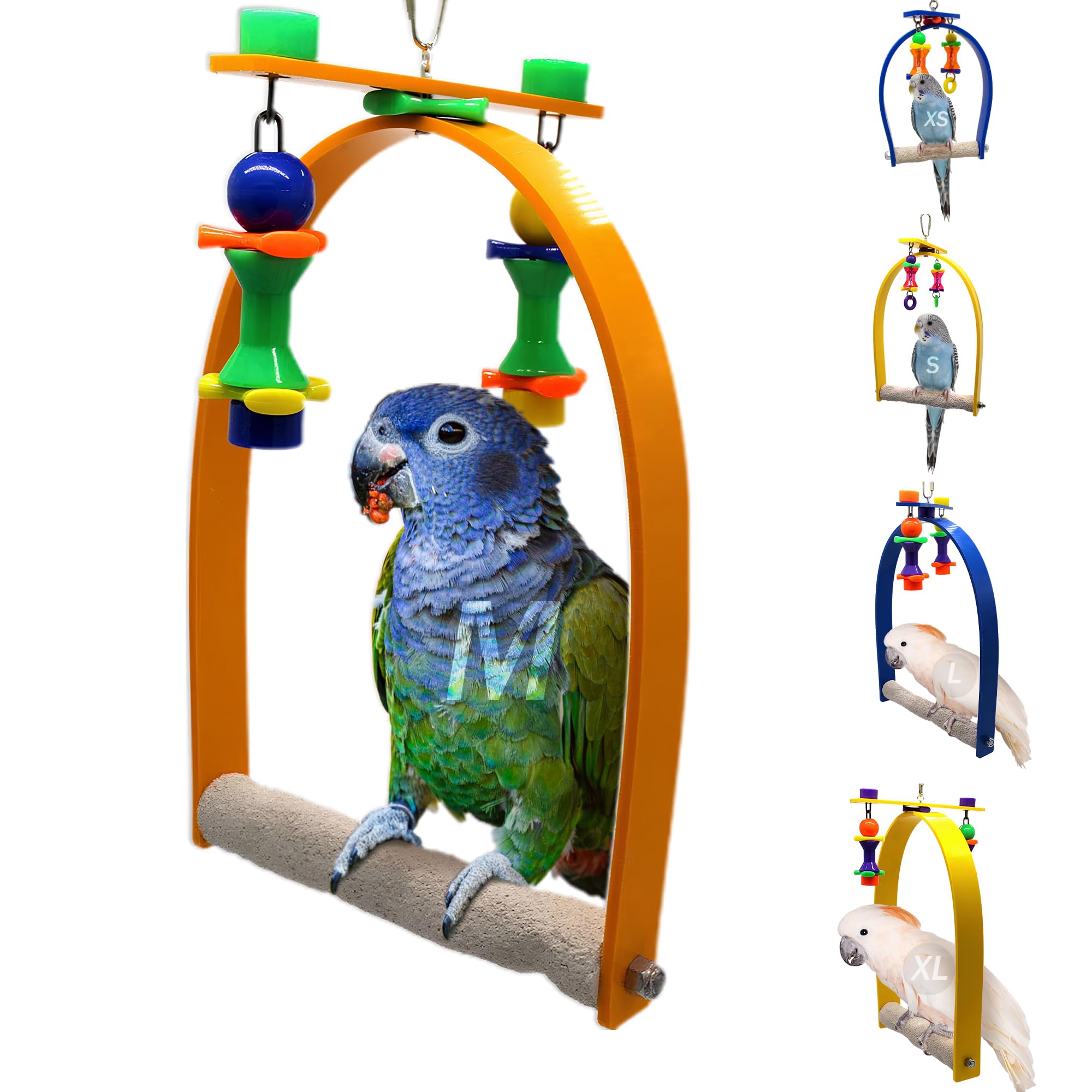 Sweet Feet and Beak Medium Whirly Bird - Perfect Cage Toy Stimulates Visual and Physical Activity - Safe, Non-Toxic, Cage Accessories for Medium Birds