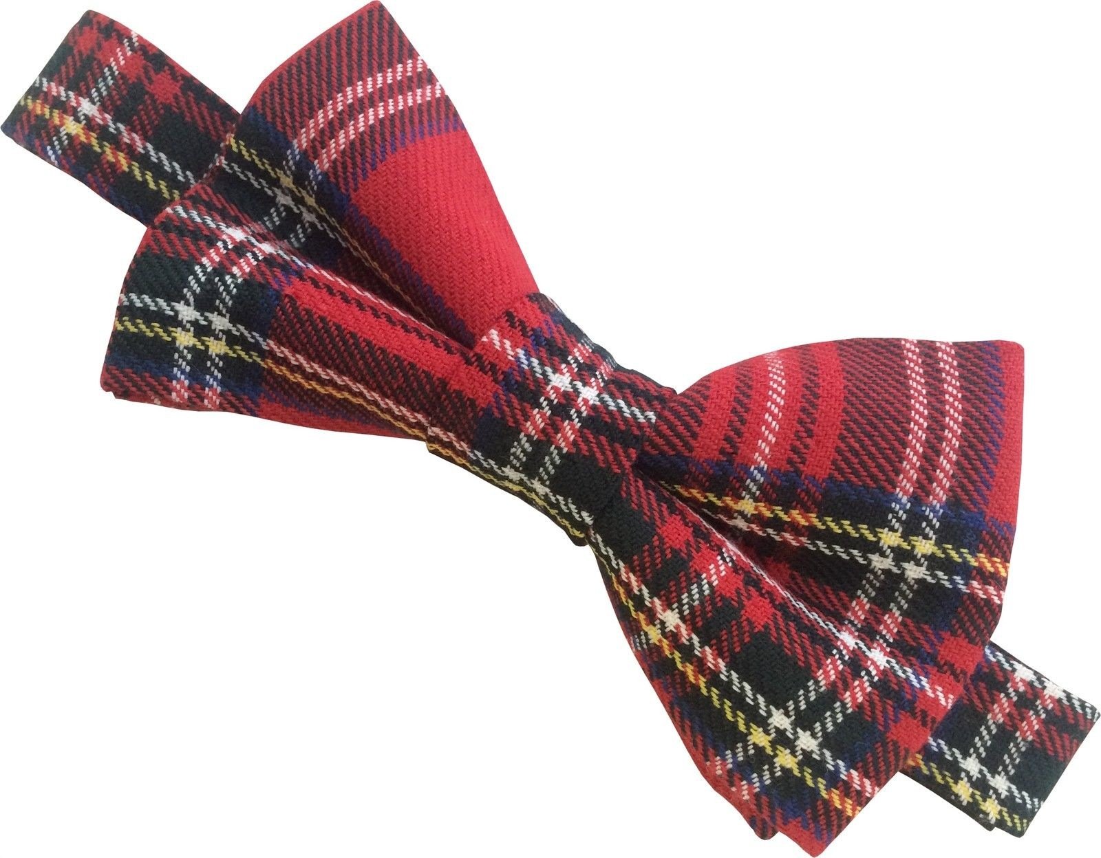 Mens Scottish Royal Stewart Tartan Bow Tie