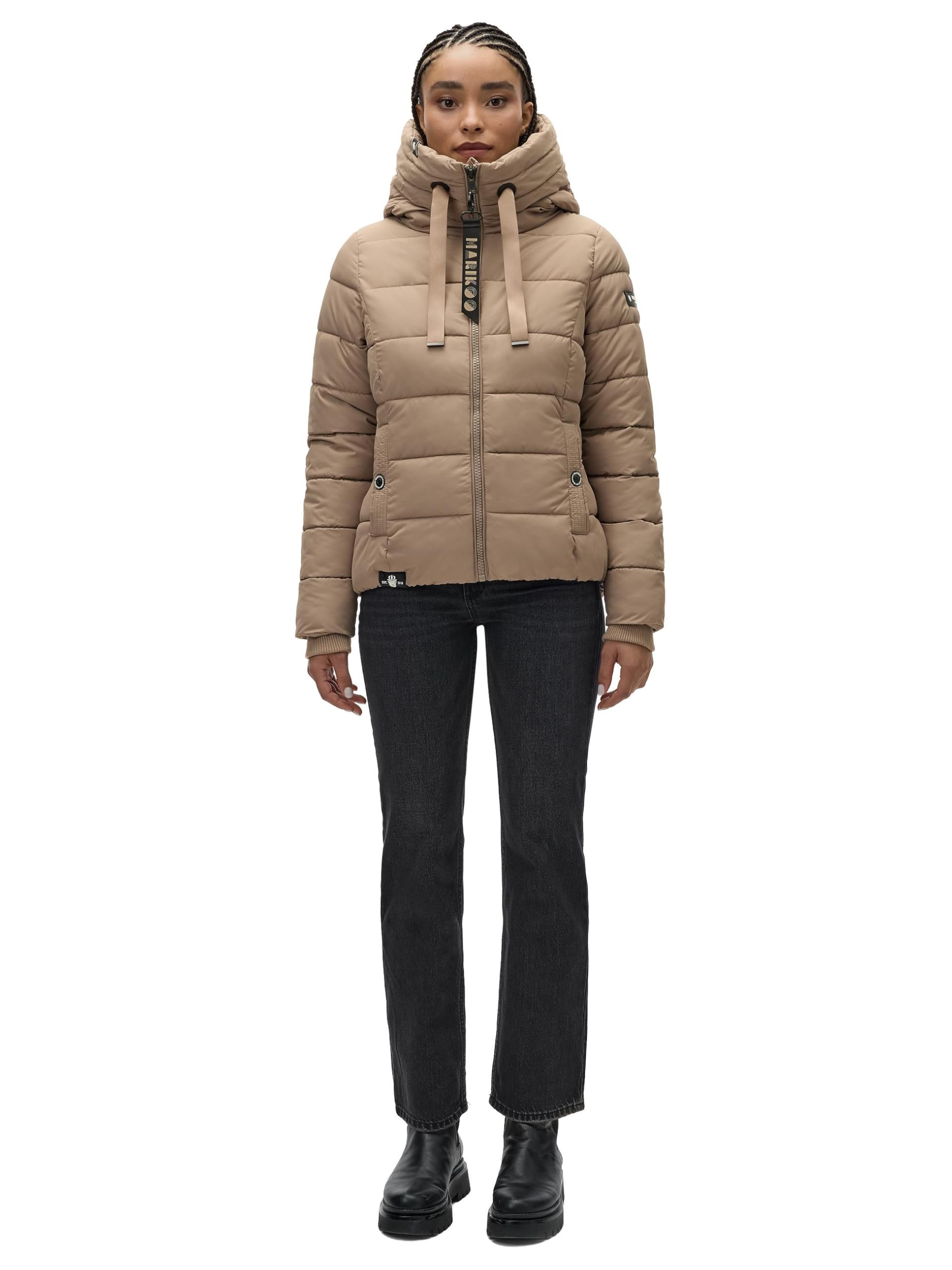 Marikoo Women's Fall & Winter Jacket with Hood - Weather-Resistant - Amayaa XS-XXL