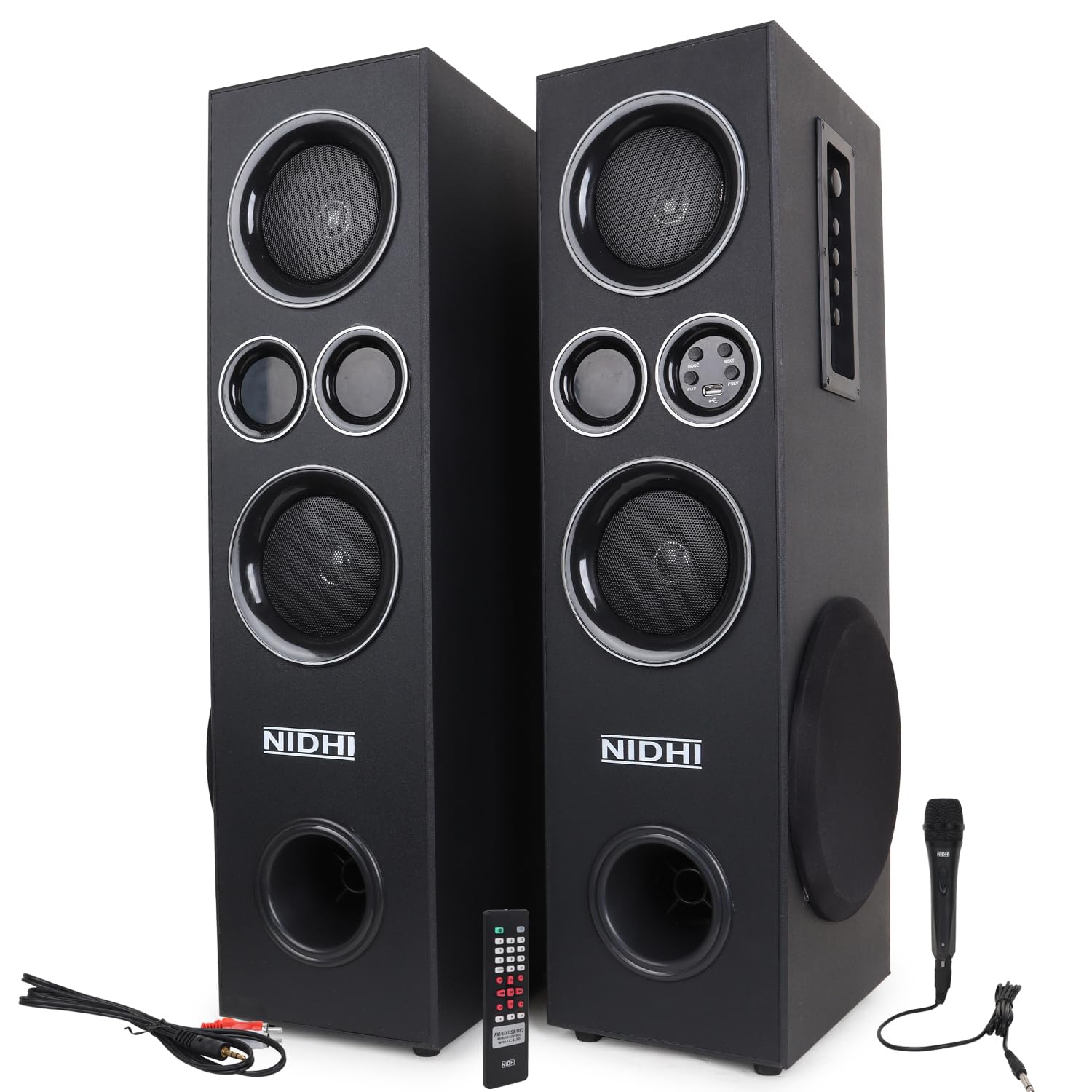 NIDHIE Black Panther Double with MIC 180 W Bluetooth Tower Speaker (B0DCZBGZQ5) Amazon Price History, Amazon Price Tracker