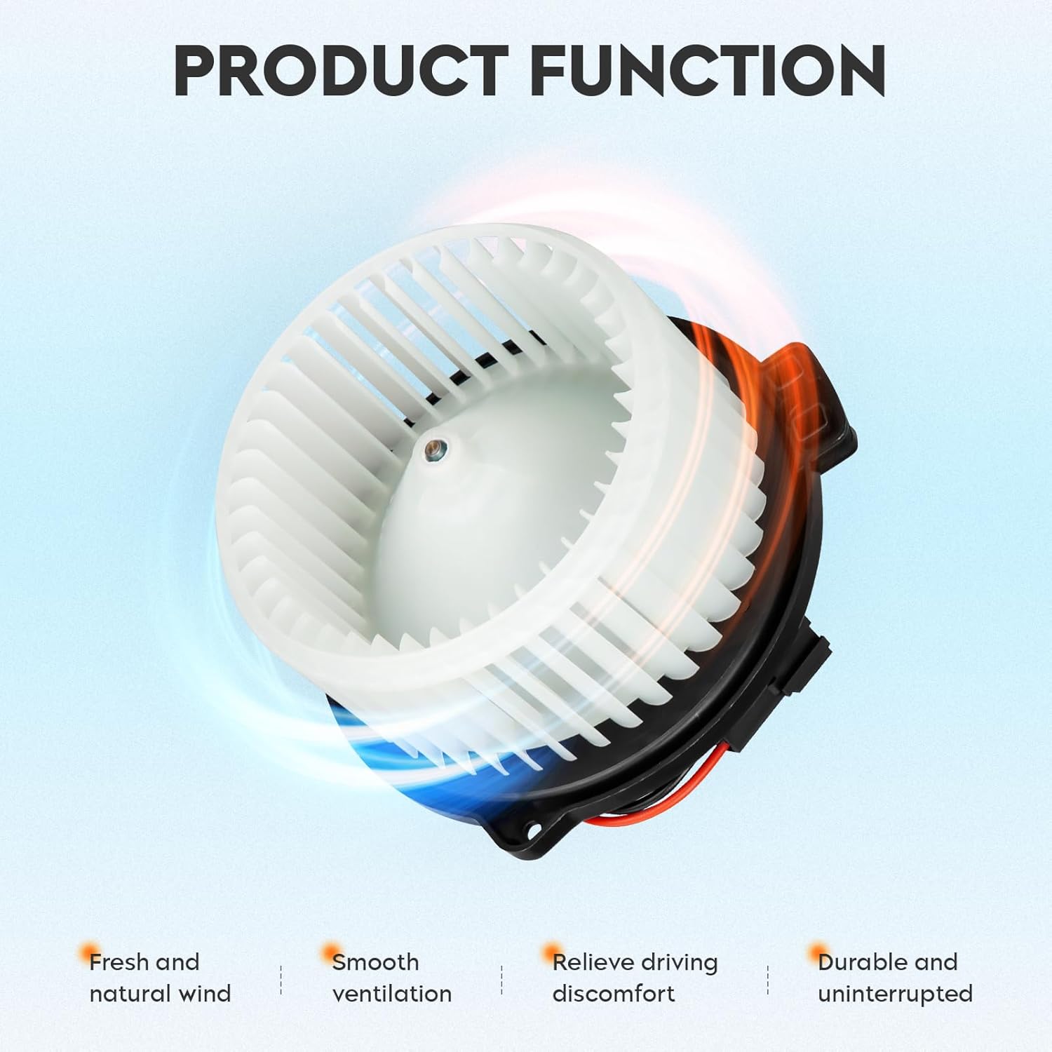 Front HVAC Blower Motor with Fan Cage Fit for Jeep Grand Cherokee 1999-2001 1999 2000 2001, Heater Blower Motor Assembly 700011 5015860AA 5012701AB PM2730 615-0629 615-00635 615-00649 76928 3010034
