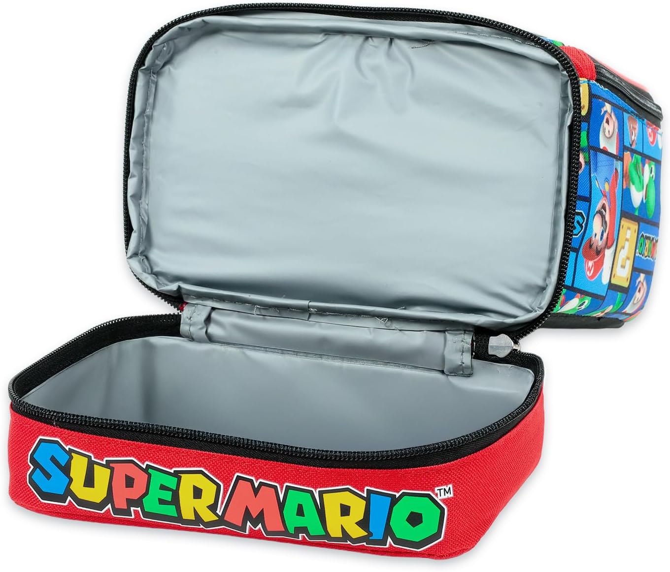 Super Mario Lunch Box for Boys Bundle w/Insulated Lunch Bag + More