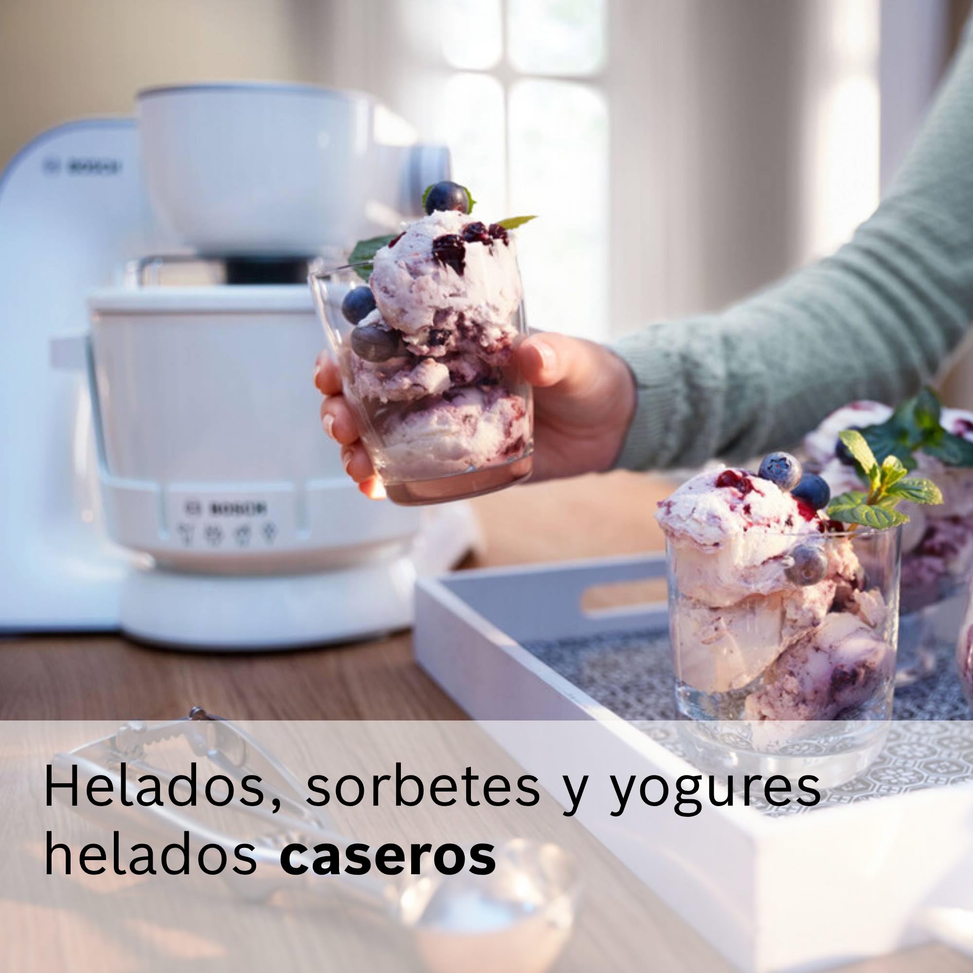 Bosch - Accesorio Heladera Compatible con Robots de Cocina MUM5, Blanco, MUZ5EB2