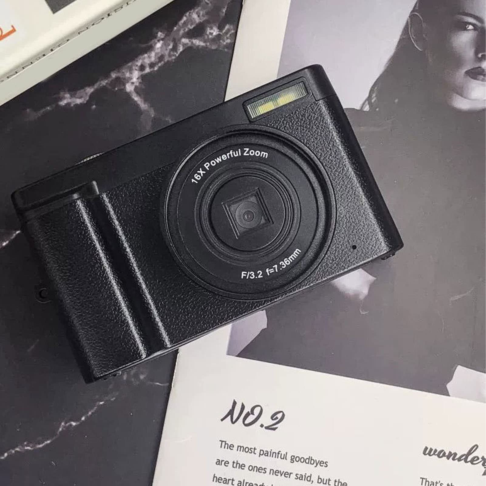 Amazon.com : Vikye 2.7K HD 48MP Digital Camera with 16X Zoom