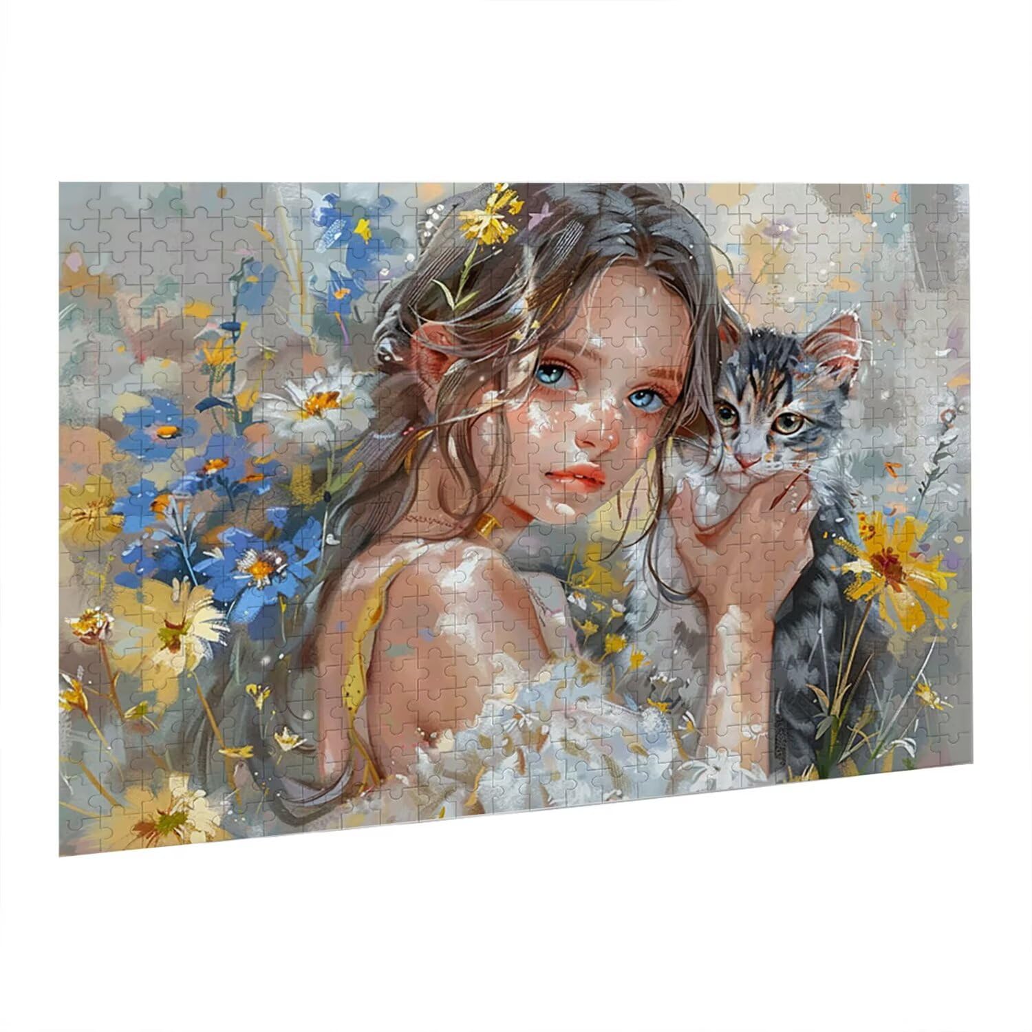 Jigsaw Puzzle, 6000 Pezzi Puzzle Classici, DonnaPuzzle Rilassamento Intelligence, Mpossibile Difficile Puzzle Impegnativo per Adulti Puzzle Gioco Familiare, Regalo per Amore Amico Gatto fr0-354