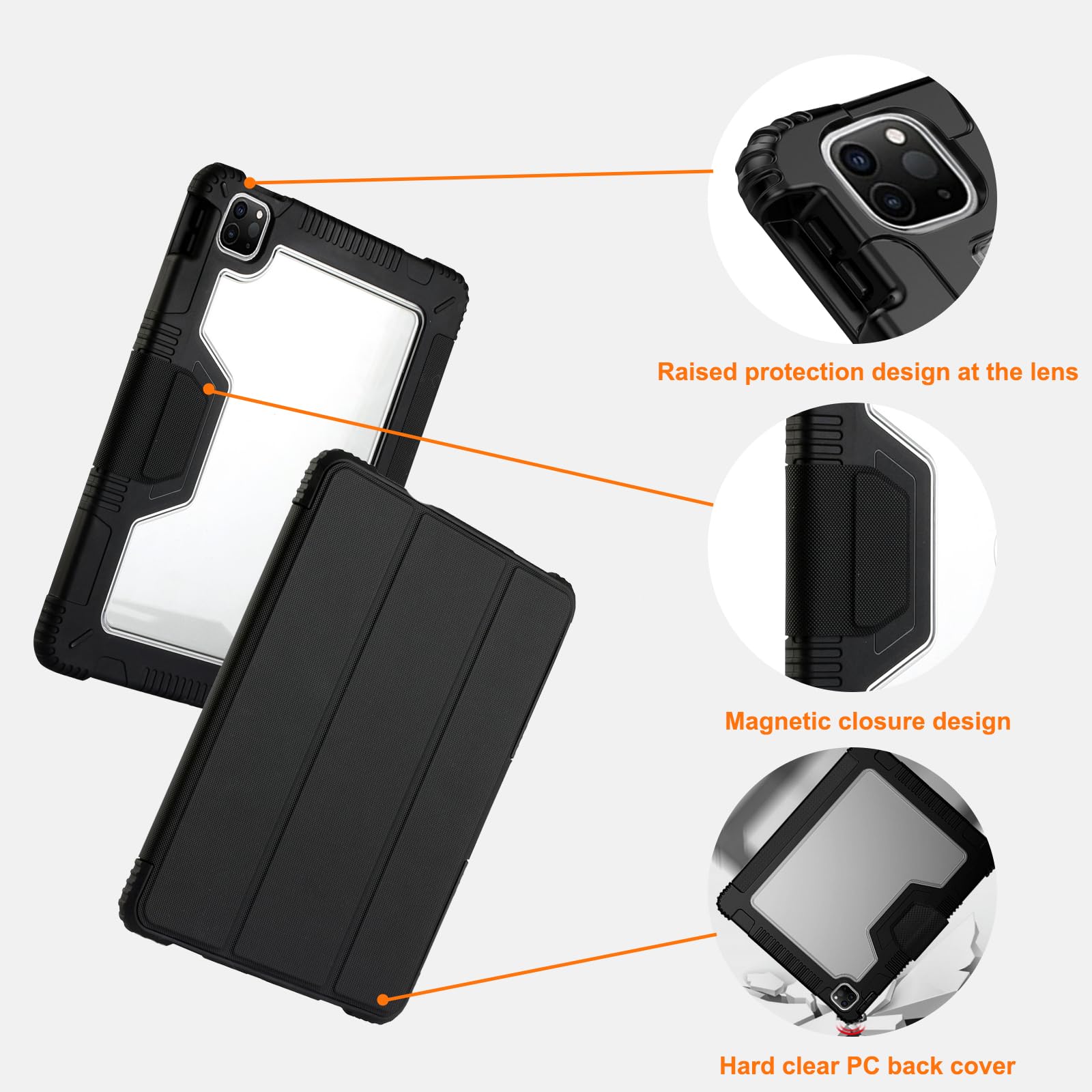 MOSISO Cover Compatible with iPad Pro 13 Inch Case 2024 7th Gen,Full