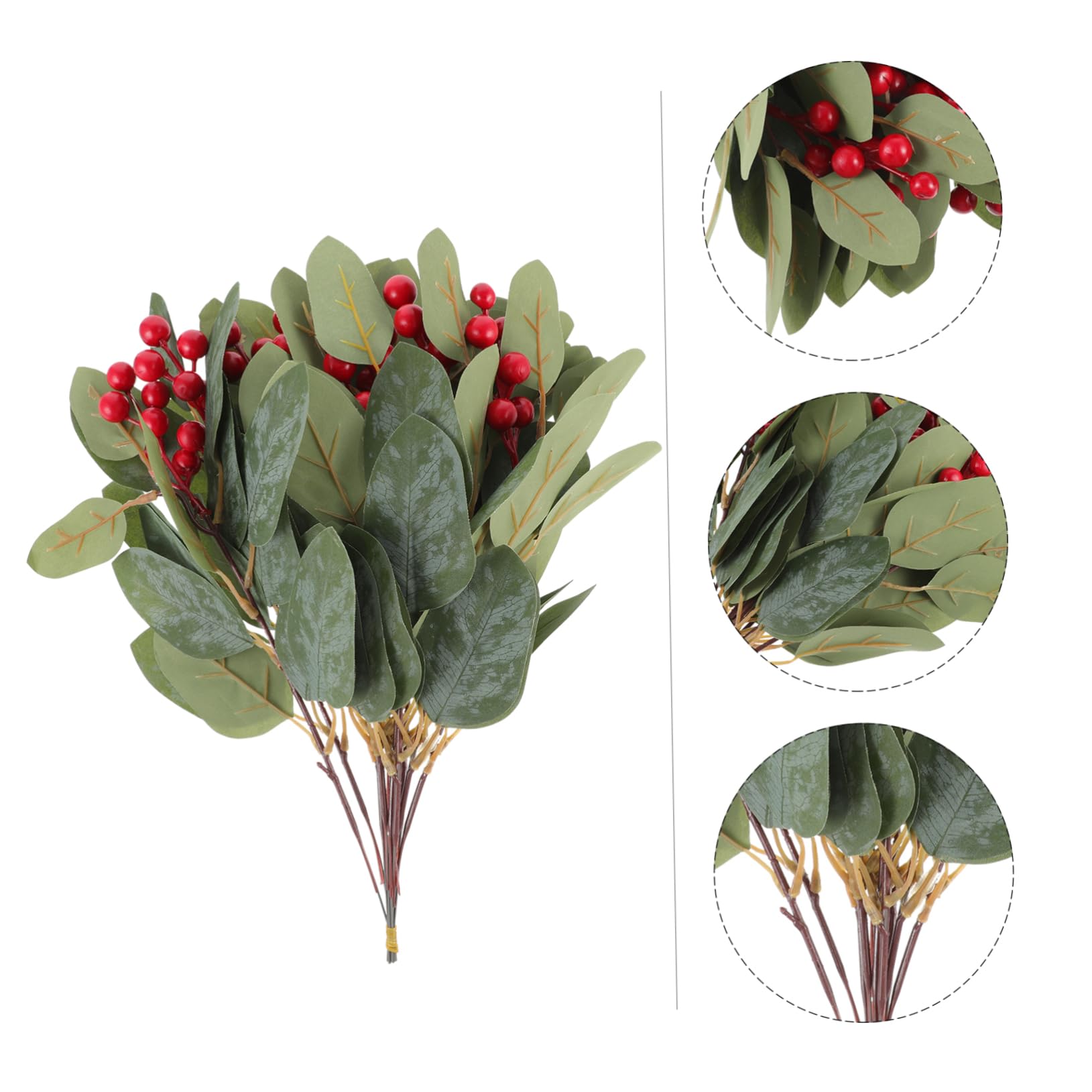 Alipis 3 Set Di Foglie Di Eucalipto Artificiali Finte Piante Finte Per Decorazioni Per La Casa Matrimoni Feste Affari Decorazioni Verdi Realistiche 10 Pezzi * 3