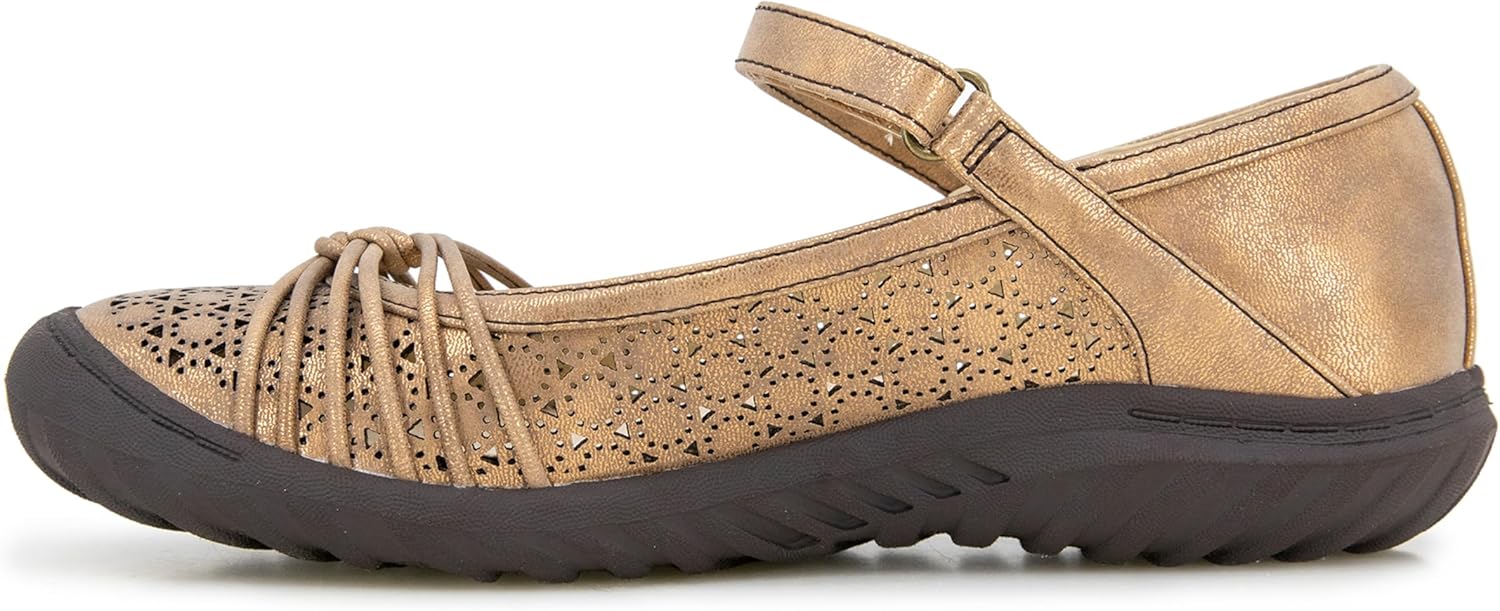 JBU Ramy Women's Comfort Casual Classic Mary Jane Flats Fashion Shoes - Image 8