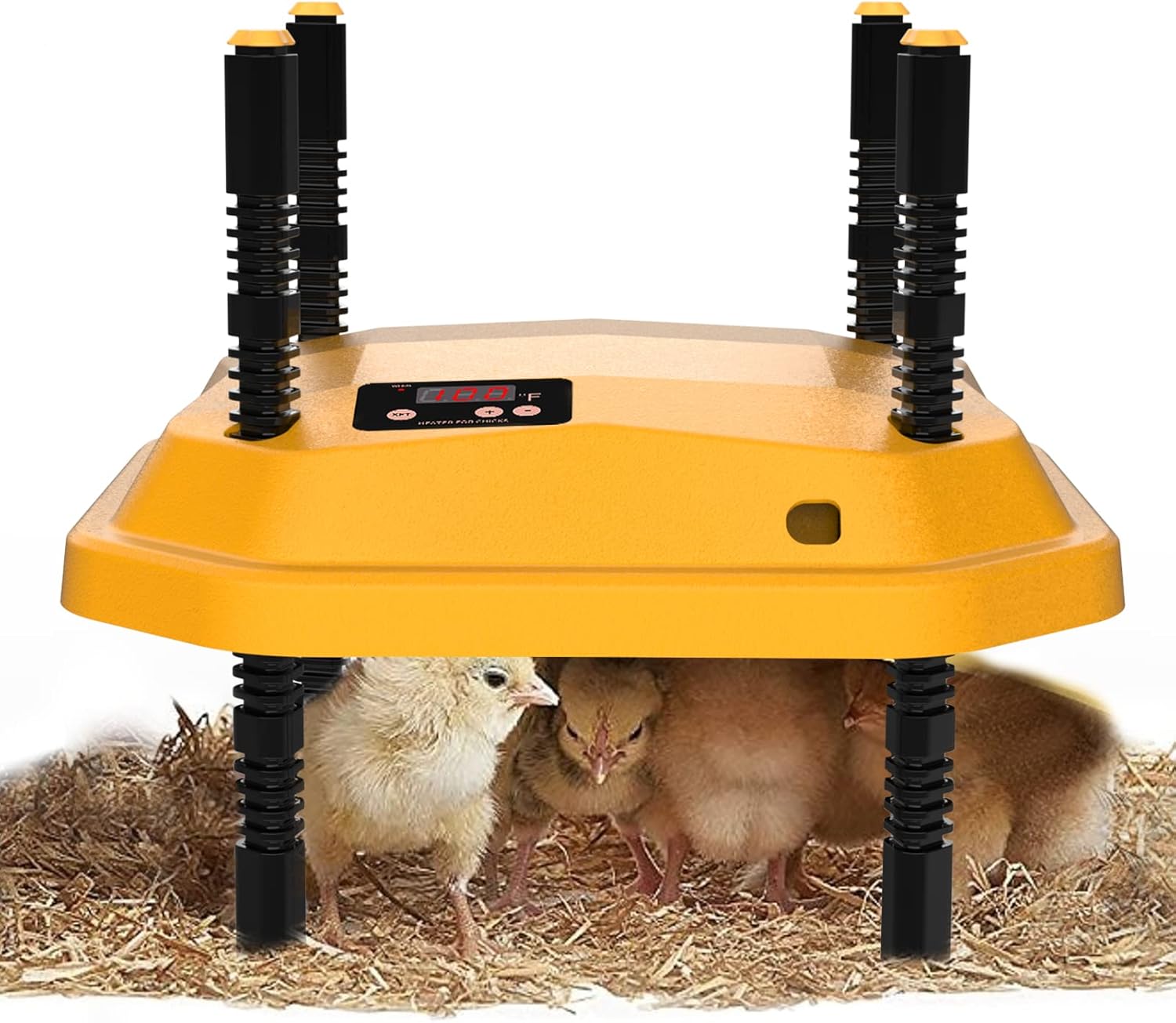Chick Brooder Heating Plate,10"x10" Chicken Brooder Heater with Temperature Display
