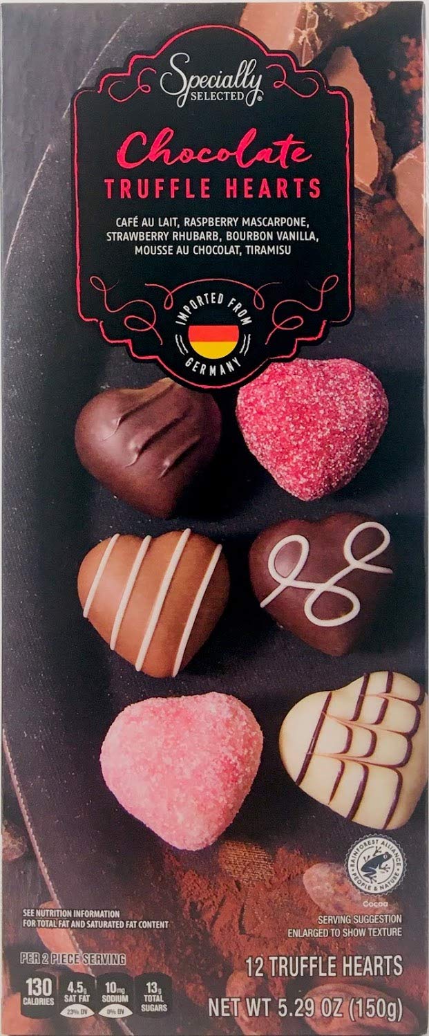 SPECIALLY SELECTED CHOCOLATE TRUFFLE HEARTS (Imported from