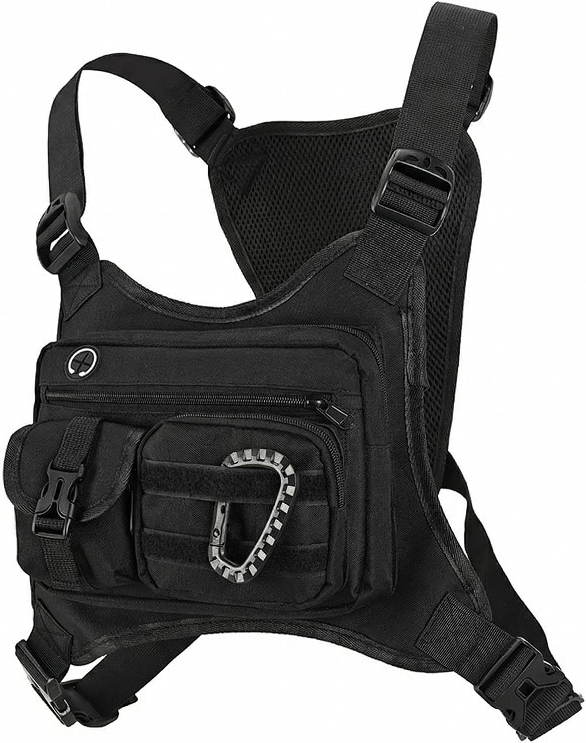 Outdoor Chest Bag For Men and Women, Tactical Vest For Running, Cycling, EDC Chest Pack Rig For Sports and Workouts