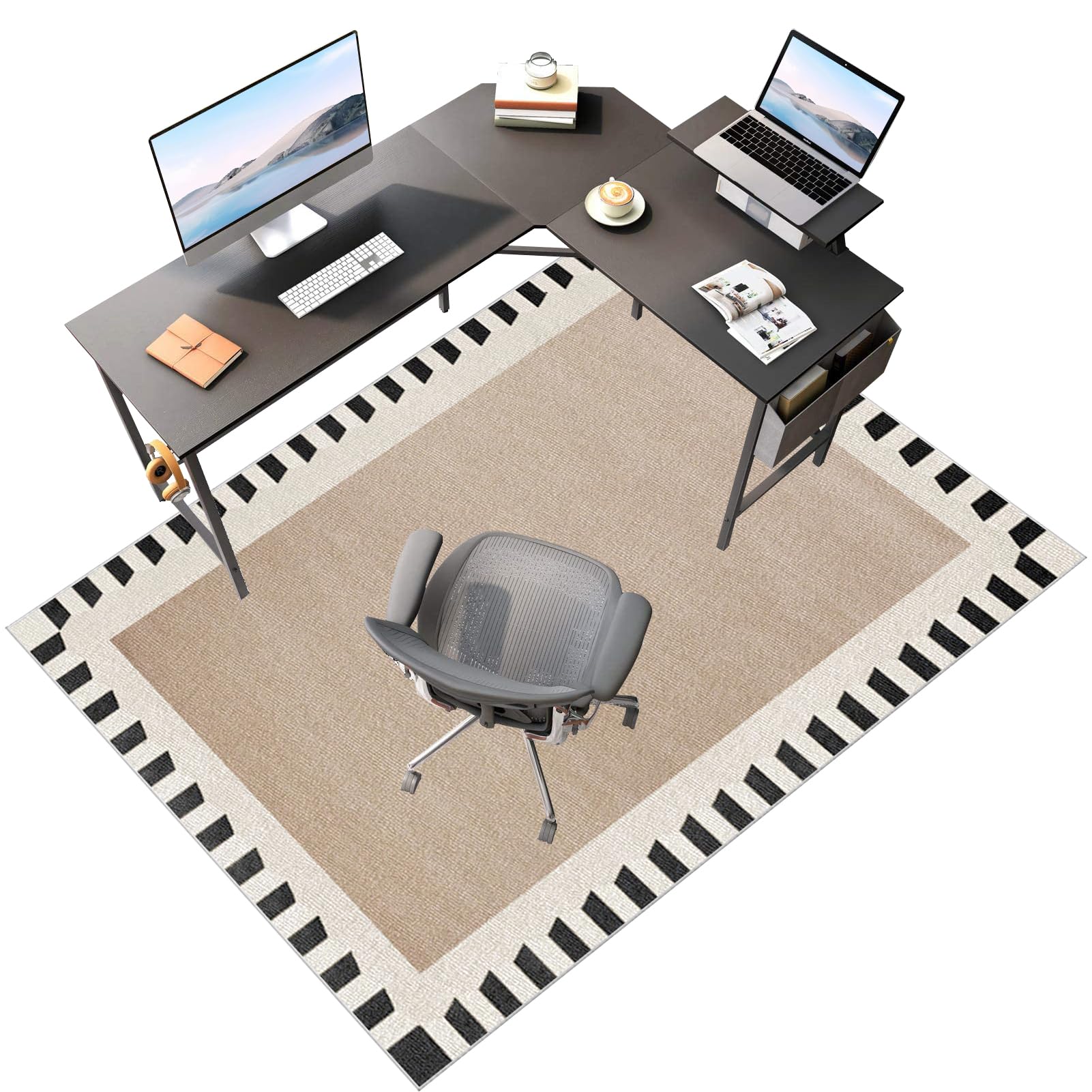 100 x 160 cm Tappeto per Sedia Ufficio Gaming, Alfombrilla de Protección para Suelos Duros, Tappetino per Sedia da Ufficio, Sedia Protettiva Multiuso per la Casa Tappeto per Pavimenti duri