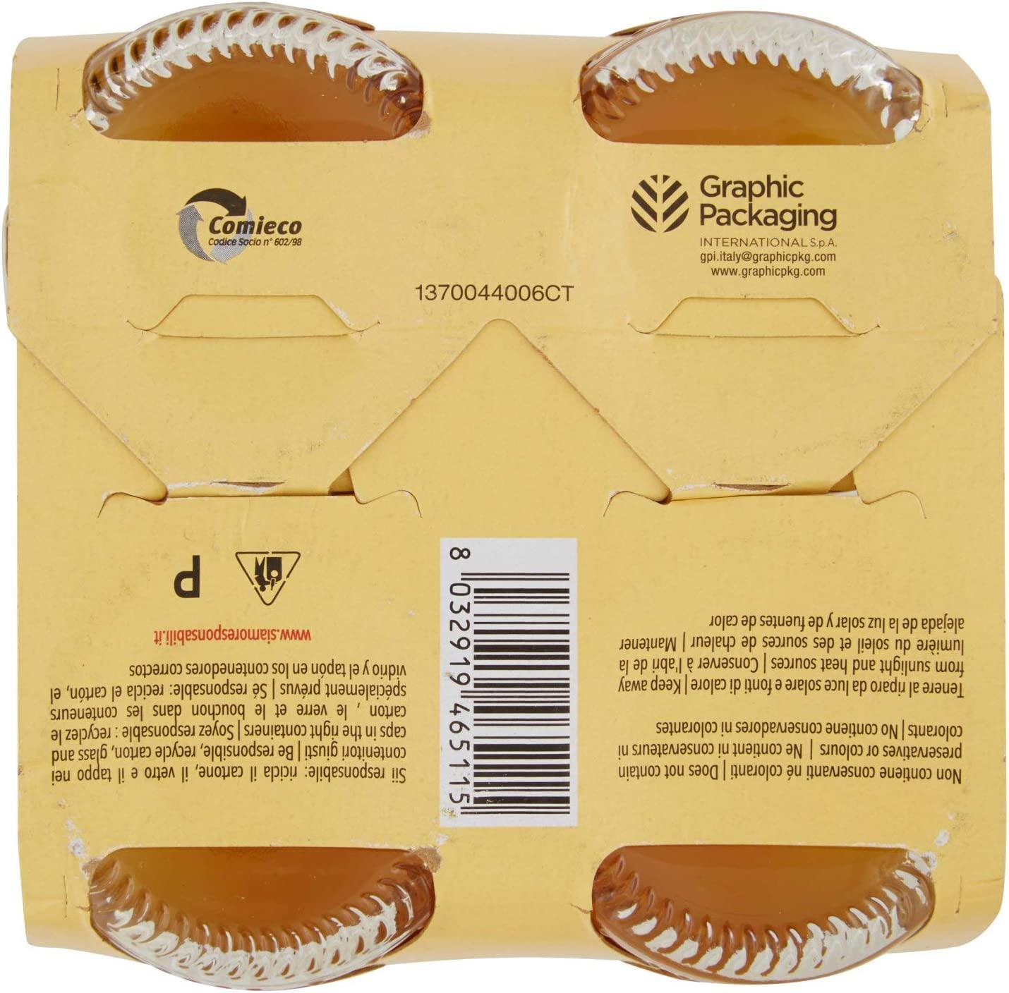 Lurisia Aranciata - 24 botellas de vidrio de 275 ml para bebidas no alcohólicas, hechas con zumo de naranja italiano y extracto de naranja de Puglia, sabor dulce