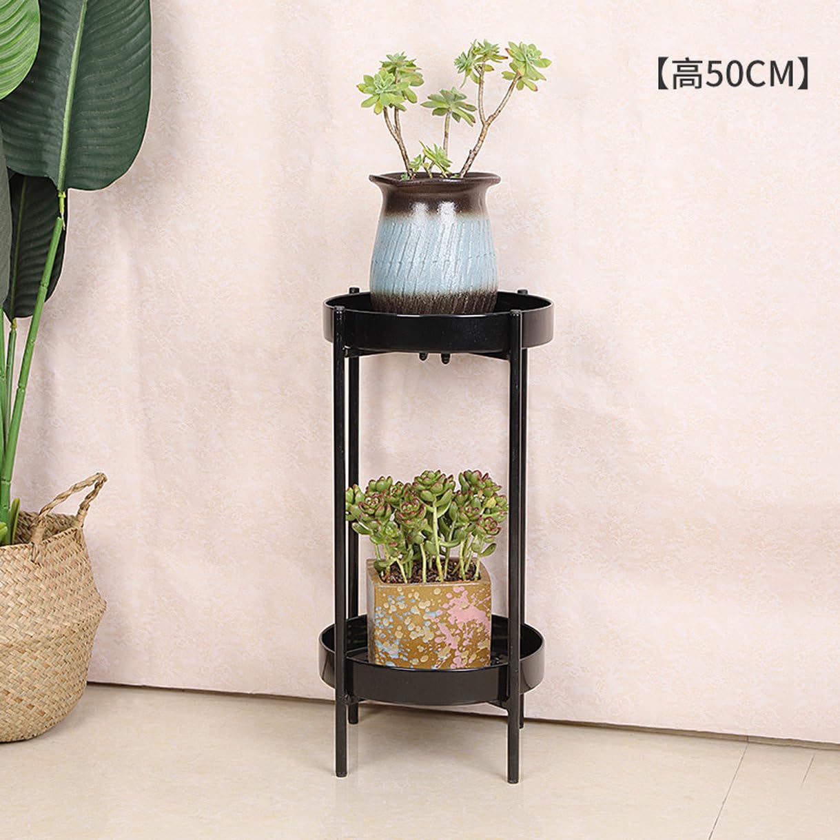 Amazon.co.jp: [GZGZ] フラワースタンド 2段式 80cm 簡単組み立て 消毒