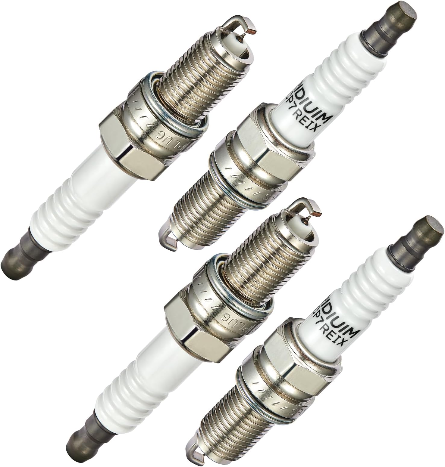 Set of 4 Iridium Spark Plug Compatible with Harley-Davidson 1988-2016 Sportster 1200,1986-2016 Sportster 883 Engine Replacement for DCPR7EIX 6046 9701 97637