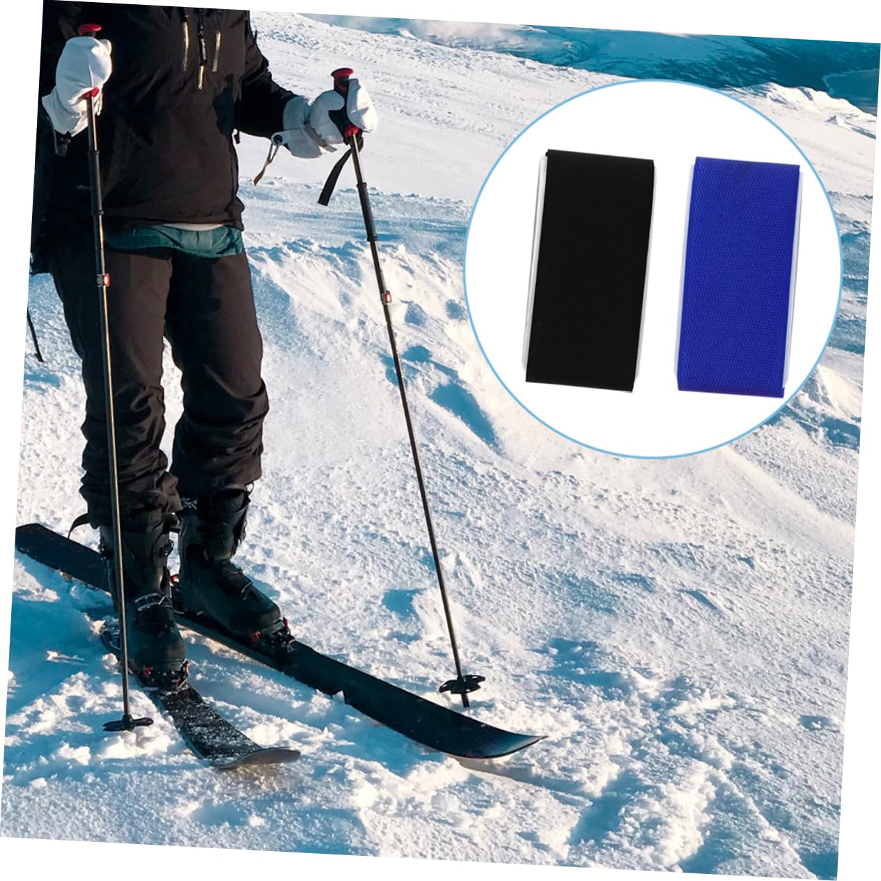 BESPORTBLE 30pezzi Cinghie Fissaggio per Snowboard Regolabili da Ed per Trasporto Sicuro e Comodo Accessori per Sled e attività Outdoor