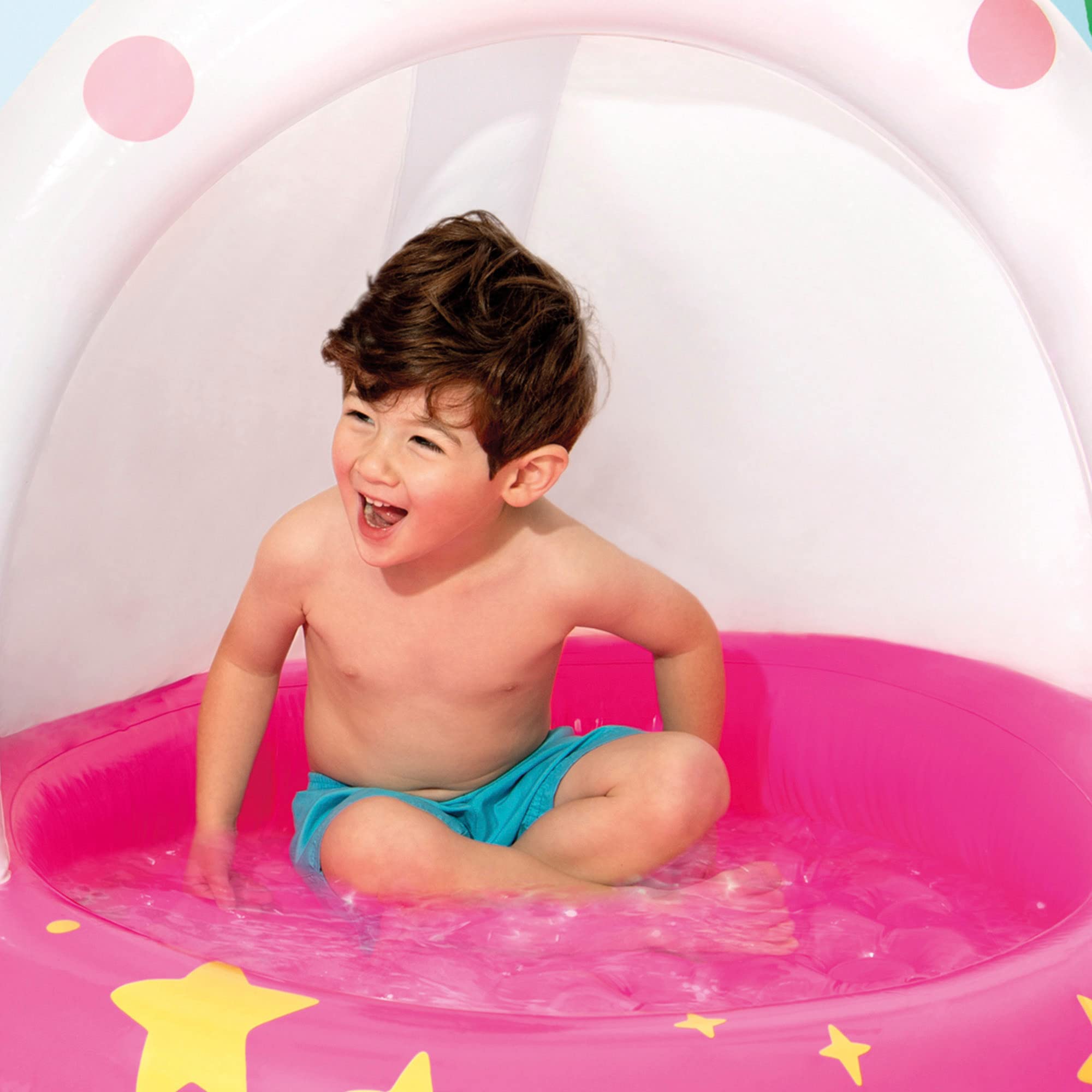Intex 58438 Unicornium Inflatable Pool with Inflatable Ceiling and Floor, Baby Pool, Measures 40" in Diameter and 40" high - Image 3