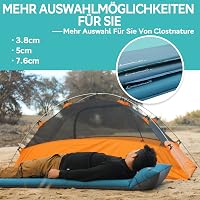 Clostnature Önfelfújó Kempingmatrac 3,8 cm - Könnyű Túramatrac Memóriahabbal, Vízálló, Kompakt Hálózsák Alátét Túrázáshoz, Kempingezéshez, H 9