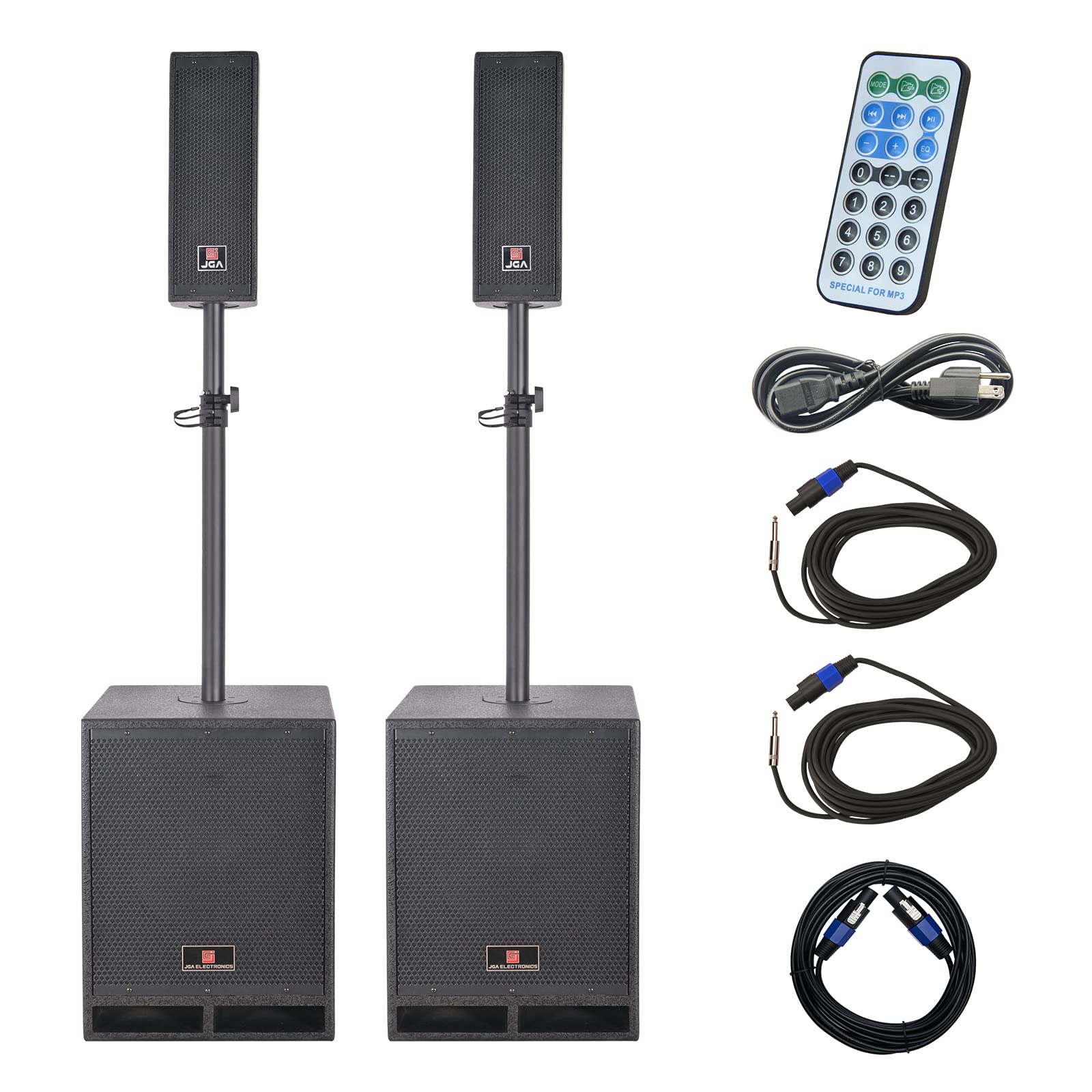 Buy FC UNIVERSAL 4000W 12inch PA Speaker System Combo Set with Remote Control, Line Array