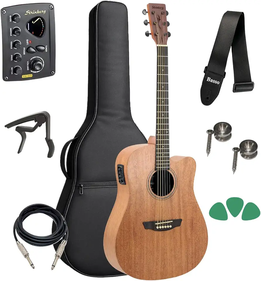 Kit Violão Strinberg Fs4d Forest Folk + Acessórios (MGS)