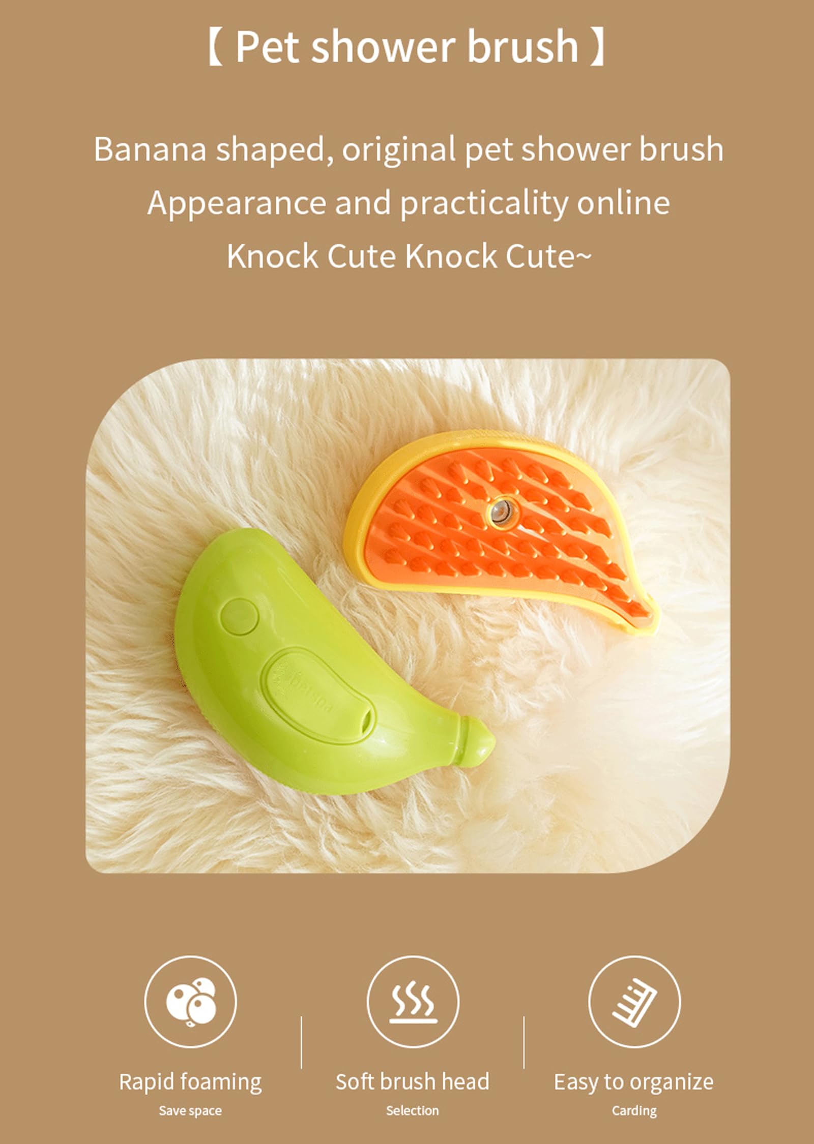 Brosse Chien Chat à Vapeur, 3 En 1 Peigne De Massage En Spray Pour Chats, Brosse à Chat Rechargeable,Cat Steamer Brush for Massage, Cat Hair Brush for Tangled and Loosse Hair