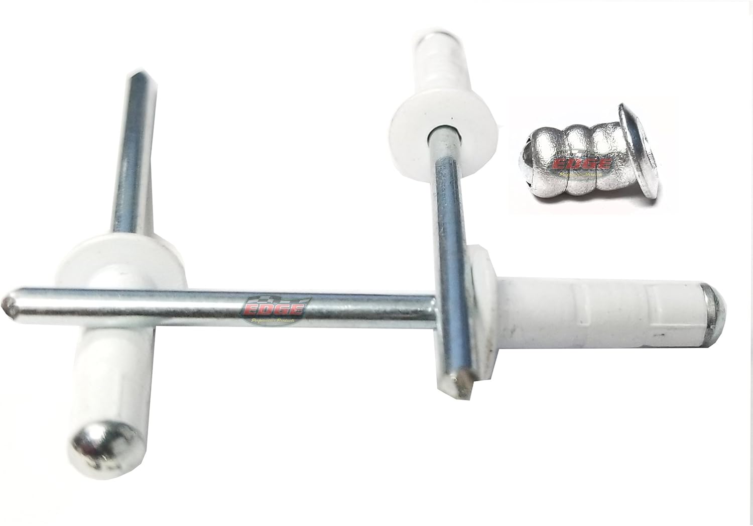 Blue 3/16" Aluminum Medium Head with Steel Mandrel Multi Grip Pop Rivets Fasteners .275 - .598 Grip Range